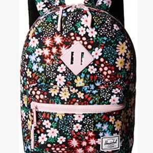Floral Backpack with Pink Accents